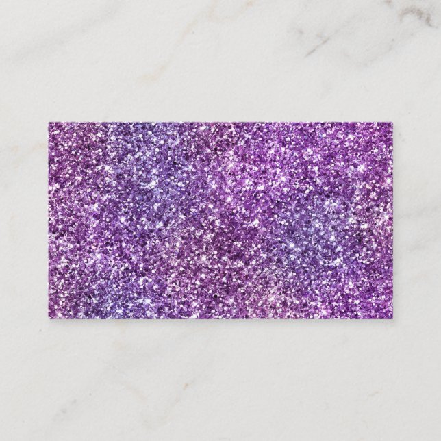 Carte De Visite Élégant motif chic abstrait violet (Devant)