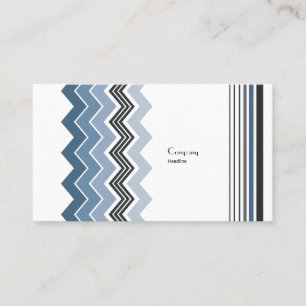 Carte De Visite Elégant Motif de Zig Zag