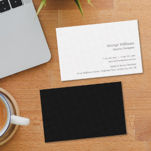 Carte De Visite Élégant Motif des Carrés blancs