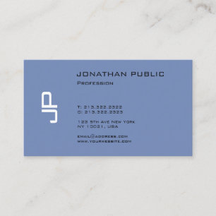 Carte De Visite Élégant Nettoyant Monogramme Design tendance Moder