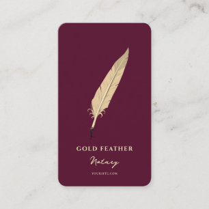 Carte De Visite Élégant Notaire Agent de signature de prêt public