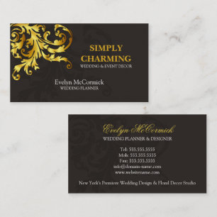 Carte De Visite Élégant or