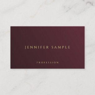 Carte De Visite Elégant Or Look Texte Premium épais luxe