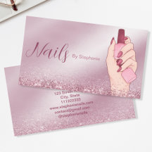 Elégant Parties scintillant rose ongle Artiste Man