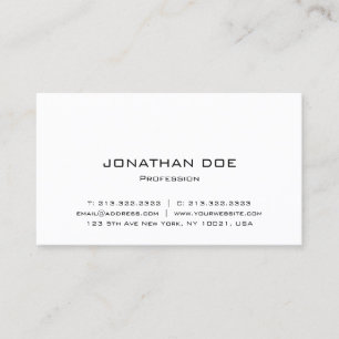 Carte De Visite Élégant personnalisé minimaliste moderne Modèle si