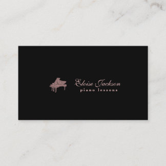 Carte De Visite élégant piano leçons design