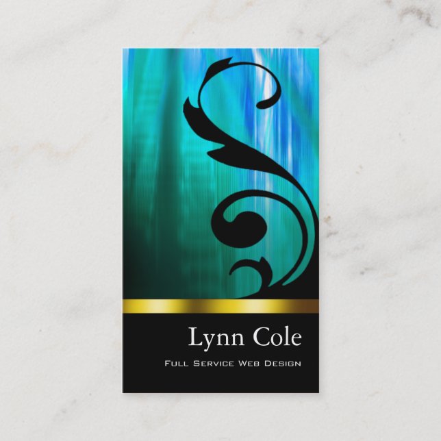 Carte de visite élégant (polyvalent) - "Lumina " (Devant)