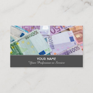 Carte de visite élégant pour les experts financi