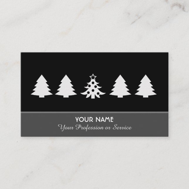 Carte de visite élégant pour services pétillants (Devant)