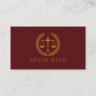 Carte De Visite Elegant Professional Simple Minimalist Lawyer