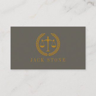 Carte De Visite Elegant Professional Simple Minimalist Lawyer