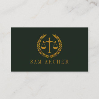Carte De Visite Elegant Professional Simple Minimalist Lawyer