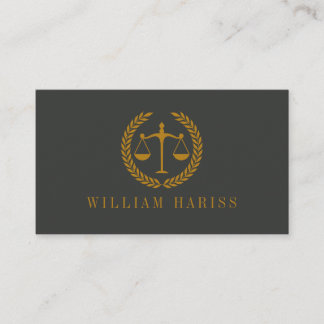 Carte De Visite Elegant Professional Simple Minimalist Lawyer 