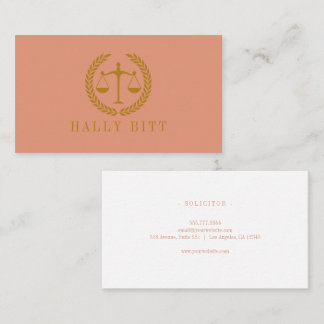 Carte De Visite Elegant Professional Simple Minimalist Lawyer 
