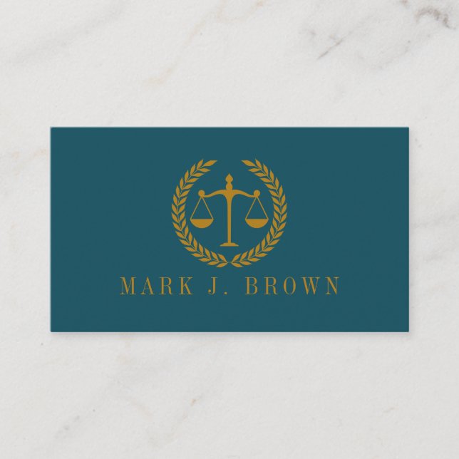 Carte De Visite Elegant Professional Simple Minimalist Lawyer  (Devant)