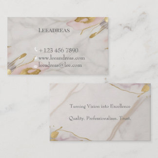 Carte De Visite Élégant Professionnel