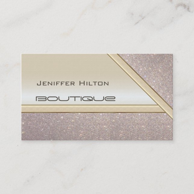 Carte De Visite Élégant professionnel chic brillant look (Devant)