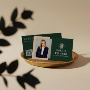 Carte De Visite Élégant professionnel de la justice Échelle juridi