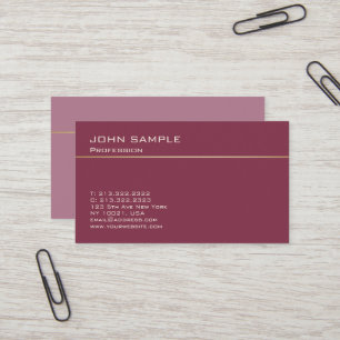 Carte De Visite Élégant professionnel harmonieux Couleurs Design