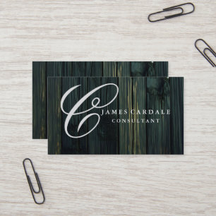 Carte De Visite Élégant professionnel Lap en bois Brown moderne