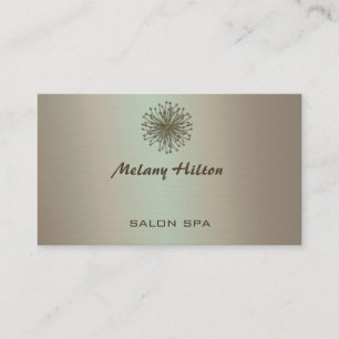 Carte De Visite Élégant professionnel look métal chic