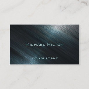 Carte De Visite Élégant professionnel luxe moderne métal brillant