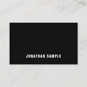 Carte De Visite Élégant professionnel minimaliste moderne B&W Plai