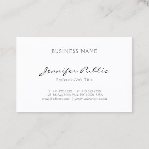 Carte De Visite Élégant professionnel minimaliste simple