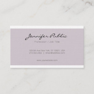 Carte De Visite Élégant professionnel minimaliste tendance Plain L