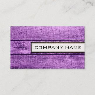 Carte De Visite Élégant professionnel Moderne Bois pourpre Look #2