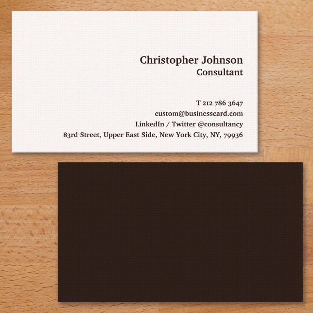 Carte De Visite Élégant professionnel moderne Carré Brown Motif (Elegant Modern Professional Brown Squares Pattern Business Card)