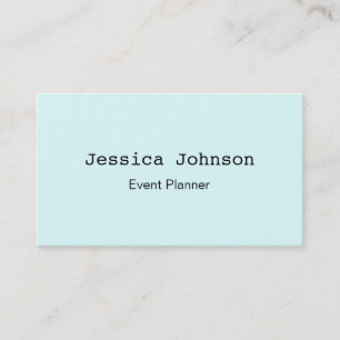Carte De Visite Élégant professionnel moderne clair cyan clair