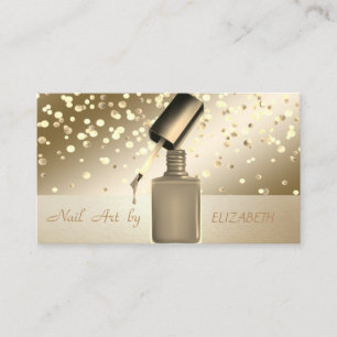 Carte De Visite Élégant professionnel, moderne, Confetti, Salon de