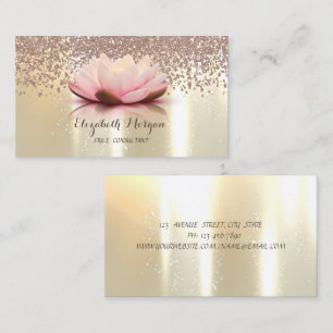 Carte De Visite Élégant professionnel moderne, Diamants, Lotus