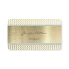 Elégant professionnel moderne luxe chevron or