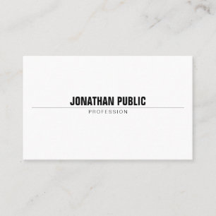 Carte De Visite Élégant Professionnel Moderne Minimaliste Simple