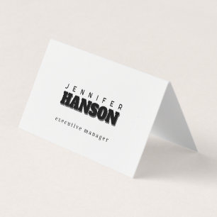 Carte De Visite Élégant professionnel moderne minimaliste uni