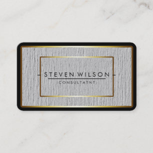 Carte De Visite Élégant professionnel moderne subtil or ordinaire