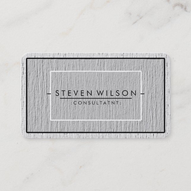 Carte De Visite Élégant Professionnel Moderne Subtile Plain (Devant)