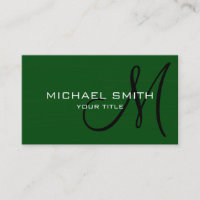 Élégant professionnel Monogramme vert clair