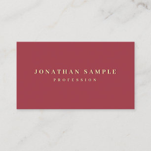 Carte De Visite Élégant professionnel personnalisé Couleur Or Text