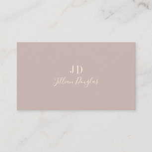 Carte De Visite Élégant Professionnel Simple Monogramme Calligra
