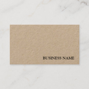 Carte De Visite Élégant Real Kraft Papier Modèle professionnel