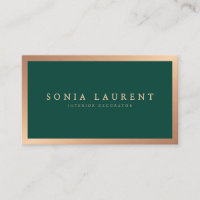 Elégant rose or métal forêt minimaliste vert