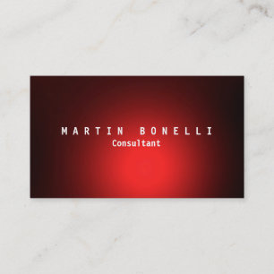 Carte De Visite Élégant Rouge clair