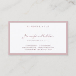 Carte De Visite Élégant script libre minimaliste moderne simple