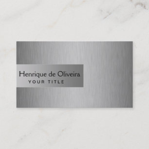 Carte De Visite Élégant Silver