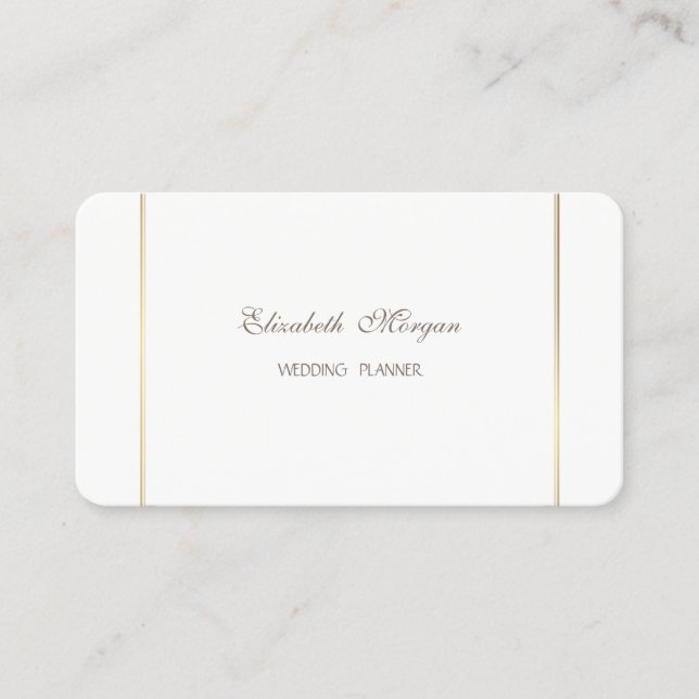 Carte De Visite Élégant Simple Élégant Moderne (Devant)