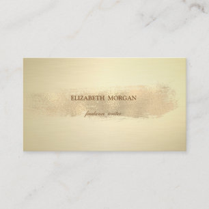 Carte De Visite Élégant Simple et Élégant, Faux Coup de Pinceau en