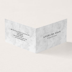 Carte De Visite Élégant Simple Gris Professionnel